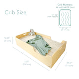 Sapiens Child APPLE CRIB - Montessori Floor Bed with Rails vendu par Veille sur toi