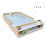 Sapiens Child Apple Full Birch APPLE FULL - Montessori Floor Bed with Shelves Birch vendu par Veille sur toi