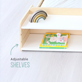 Sapiens Child APPLE FULL - Montessori Floor Bed with Shelves vendu par Veille sur toi