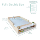 Sapiens Child APPLE FULL - Montessori Floor Bed with Shelves vendu par Veille sur toi