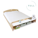 Sapiens Child Cherry Full Birch CHERRY FULL - Montessori Floor Bed with Shelves Birch vendu par Veille sur toi