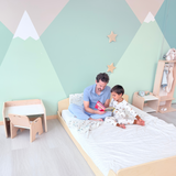Sapiens Child CHERRY FULL - Montessori Floor Bed with Shelves vendu par Veille sur toi