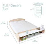 Sapiens Child CHERRY FULL - Montessori Floor Bed with Shelves vendu par Veille sur toi