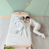 Sapiens Child CHERRY TWIN - Montessori Floor Bed with Shelves vendu par Veille sur toi