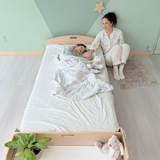 Sapiens Child CHERRY TWIN - Montessori Floor Bed with Shelves vendu par Veille sur toi