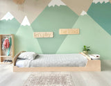 Sapiens Child CHERRY TWIN - Montessori Floor Bed with Shelves vendu par Veille sur toi