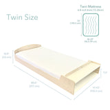 Sapiens Child CHERRY TWIN - Montessori Floor Bed with Shelves vendu par Veille sur toi