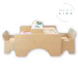 Sapiens Child Double Birch PAPAYA DOUBLE - Adjustable Montessori Table & Chair Set for Two Birch / 1 Small and 1 Large Chair vendu par Veille sur toi