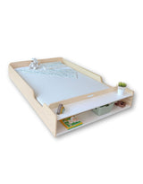 Sapiens Child Lit Montessori au sol format double avec étagères - APPLE FULL - Sapiens child vendu par Veille sur toi