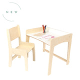 Sapiens Child Lumen - Maple -  No Pegboard - Natural LUMEN - Big Kid Desk & Chair | Adjustable Height Study Table Maple / Not Included / Natural vendu par Veille sur toi