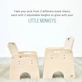 Sapiens Child PAPAYA DOUBLE - Adjustable Montessori Table & Chair Set for Two vendu par Veille sur toi