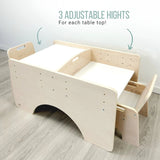 Sapiens Child PAPAYA DOUBLE - Adjustable Montessori Table & Chair Set for Two vendu par Veille sur toi