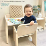Sapiens Child PAPAYA SET - Weaning Montessori Table and Chair Adjustable Height vendu par Veille sur toi