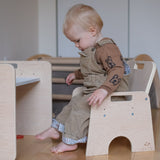Sapiens Child PAPAYA SET - Weaning Montessori Table and Chair Adjustable Height vendu par Veille sur toi