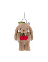 Snuggle Bunnies SB-174354 Breloque pour sac - Pénélope le lapin avec cerise - Noix - Snuggle Bunnies vendu par Veille sur toi