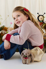 Snuggle Bunnies SB-174354 Breloque pour sac - Pénélope le lapin avec cerise - Noix - Snuggle Bunnies vendu par Veille sur toi