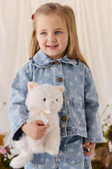 Snuggle Bunnies SB-174378 Peluche - Moon le chaton - Blanc neige - Snuggle Bunnies vendu par Veille sur toi