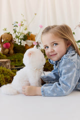 Snuggle Bunnies SB-174378 Peluche - Moon le chaton - Blanc neige - Snuggle Bunnies vendu par Veille sur toi