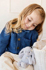 Snuggle Bunnies SB-PenKey-Sil Breloque pour sac - Pénélope le lapin - Silver - Snuggle Bunnies vendu par Veille sur toi