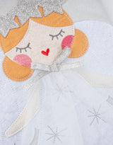 Bas de Noël brodé - Ange aux cheveux blonds - Stephen Joseph