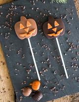 Sucette citrouille Halloween - Chocolat au lait - Choco Chocolat