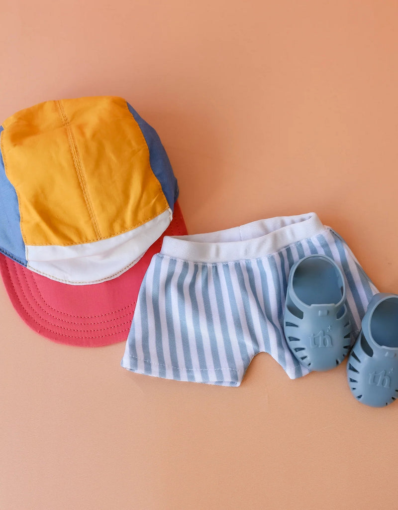 Vêtements pour Gordis - Maillot de bain, casquette et sandales- Bleu - Tiny Harlow