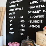 The Type Set Co. AMWD-LG-IB Tableau magnétique autocollant - Noir - The Type Set Co. vendu par Veille sur toi