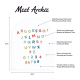 The Type Set Co. AMWD-LG-PW Tableau magnétique autocollant - Blanc - The Type Set Co. vendu par Veille sur toi