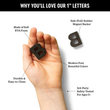 The Type Set Co. SL1SSIB 200 lettres et chiffres magnétiques - Noir encre - The Type Set Co. vendu par Veille sur toi