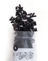 The Type Set Co. SL1SSIB 200 lettres et chiffres magnétiques - Noir encre - The Type Set Co. vendu par Veille sur toi