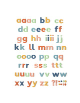 The Type Set Co. SL2LC75MRD Ensemble de 75 lettres magnétiques - Grandes minuscules - Rêve Arc-en-ciel - The Type Set Co. vendu par Veille sur toi