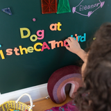 The Type Set Co. SL2LC75MRP Ensemble de 75 lettres magnétiques - Grandes minuscules - Pop Arc-en-ciel - The Type Set Co. vendu par Veille sur toi