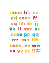 The Type Set Co. SL2LC75MRP Ensemble de 75 lettres magnétiques - Grandes minuscules - Pop Arc-en-ciel - The Type Set Co. vendu par Veille sur toi