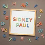 The Type Set Co. SL2SS36MRD Ensemble de 36 lettres et chiffres magnétiques - Majuscules Rêve Arc-en-ciel - The Type Set Co. vendu par Veille sur toi