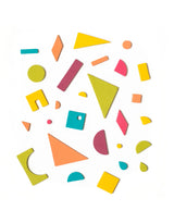 The Type Set Co. SMS198MRP Ensemble de 198 formes magnétiques - Arc-en-ciel pop - The Type Set Co. vendu par Veille sur toi