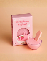 Tiny Harlow TH-BOWL-STRAW Ensemble Tiny Tummies - Bol de yogourt aux fraises - Tiny Harlow vendu par Veille sur toi