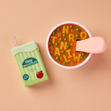Tiny Harlow TH-DUO-BOWL Ensemble Tiny Tummies - Bol de soupe alphabet et boîte de jus - Tiny Harlow vendu par Veille sur toi