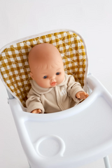 Tiny Harlow TH-HICHAIR-MUGING Chaise haute sur pattes pour poupée - moutarde - Tiny Harlow vendu par Veille sur toi