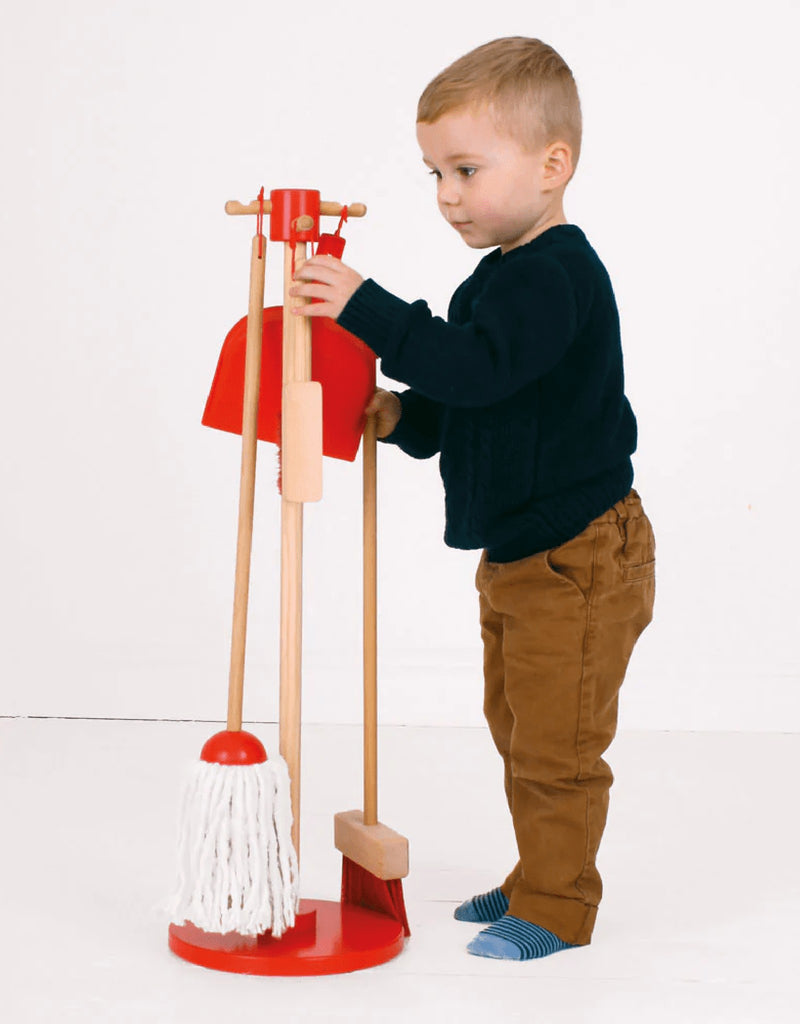 Ensemble de nettoyage pour enfant - Rouge - Bigjigs