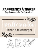 Veille sur toi ⚜ Cahier d'activités - Apprendre à tracer les lettres de l'alphabet vendu par Veille sur toi
