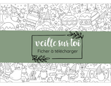 Veille sur toi ⚜ Coloriage de Noël "Les lutins" GRATUIT à télécharger! vendu par Veille sur toi