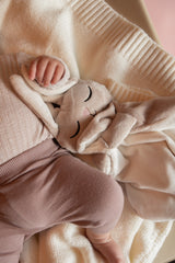 Veille sur toi ⚜ DD-001-03 Doudou Lapin - Marcel endormi avoine - Veille sur toi vendu par Veille sur toi