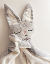 Veille sur toi ⚜ DD-001-05 Doudou Lapin - Marcel endormi gris - Veille sur toi vendu par Veille sur toi
