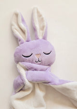 Veille sur toi ⚜ DD-001-06 Doudou Lapine - Marguerite endormie lilas - Veille sur toi vendu par Veille sur toi