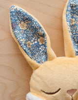 Veille sur toi ⚜ DD-001-08 Doudou Lapin - Marcel endormi - Jaune fleuri - Veille sur toi vendu par Veille sur toi
