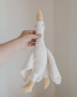 Veille sur toi ⚜ DD-030-00 Doudou Oie - Odile crème - Veille sur toi vendu par Veille sur toi