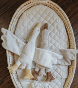 Veille sur toi ⚜ DD-030-00 Doudou Oie - Odile crème - Veille sur toi vendu par Veille sur toi