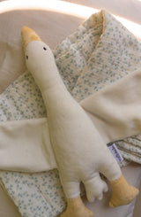 Veille sur toi ⚜ DD-030-00 Doudou Oie - Odile crème - Veille sur toi vendu par Veille sur toi