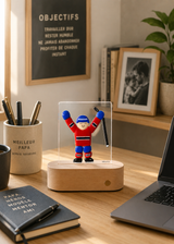 Veille sur toi ⚜ Lampe de table - Joueur de hockey - Veille sur toi vendu par Veille sur toi