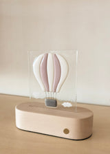 Veille sur toi ⚜ Lampe de table - Montgolfière rose - Veille sur toi vendu par Veille sur toi